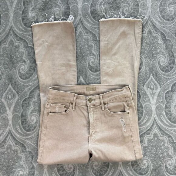 Womens Mother Insider Crop Fray Jeans - Picture 1 of 5